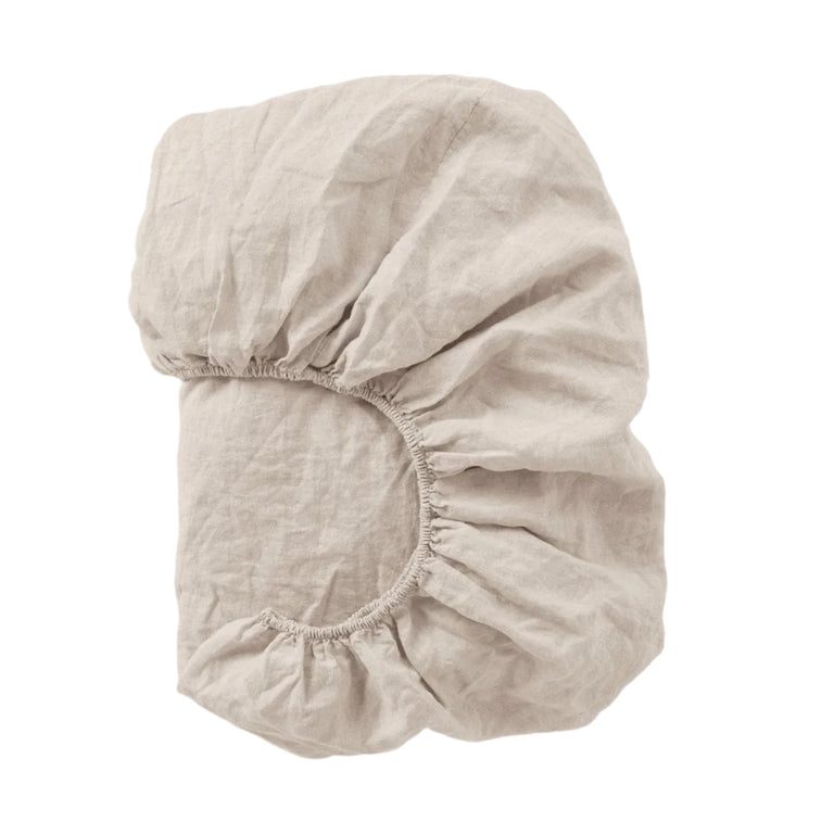ORGANIC RELAXED LINEN FITTED SHEET | BEDDING