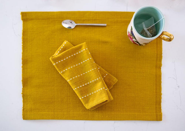 RIFT VALLEY HANDWOVEN ETHIOPIAN COTTON COCKTAIL NAPKINS | SET OF 2 | ENTERTAINING