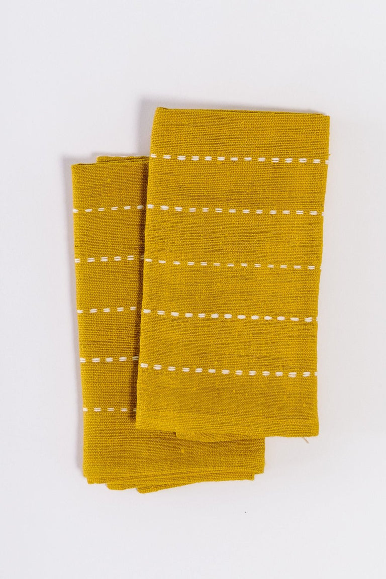 RIFT VALLEY HANDWOVEN ETHIOPIAN COTTON COCKTAIL NAPKINS | SET OF 2 | ENTERTAINING
