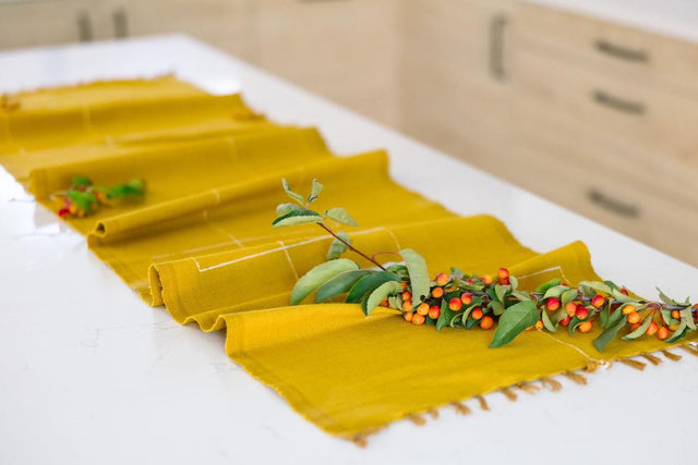 RIFT VALLEY HANDWOVEN ETHIOPIAN COTTON TABLE RUNNER | ENTERTAINING