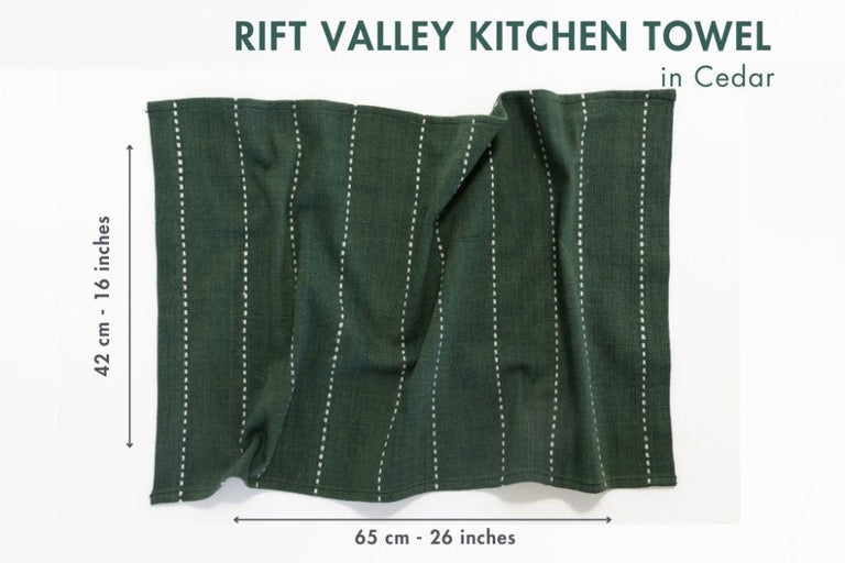 RIFT VALLEY HANDWOVEN ETHIOPIAN COTTON TEA TOWEL | KITCHEN