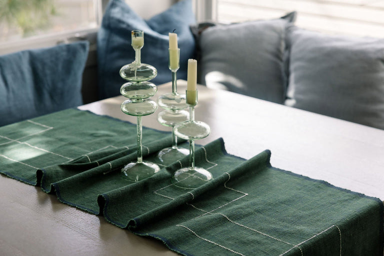 RIFT VALLEY HANDWOVEN ETHIOPIAN COTTON TABLE RUNNER | ENTERTAINING