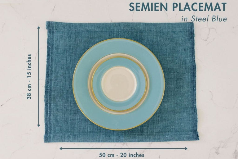 SEMIEN HANDWOVEN ETHIOPIAN COTTON PLACEMAT | SET OF 2 | ENTERTAINING