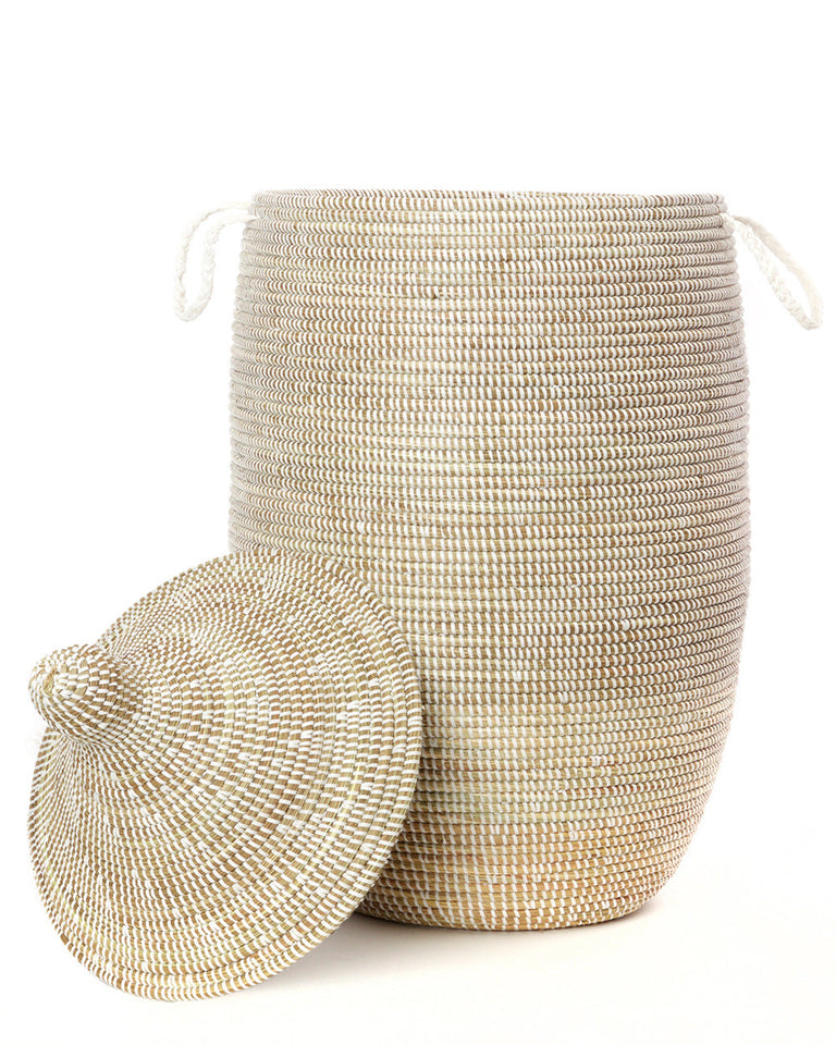 WHITE LAUREL BASKET (SENEGAL)