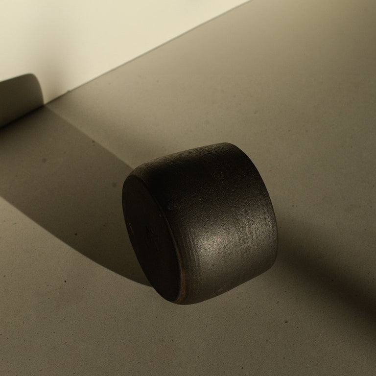 Versatile Black Clay Ceramic Cup