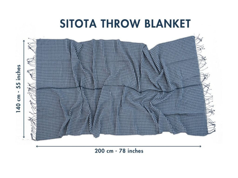 SITOTA HANDWOVEN ETHIOPIAN COTTON THROW BLANKET | THROWS