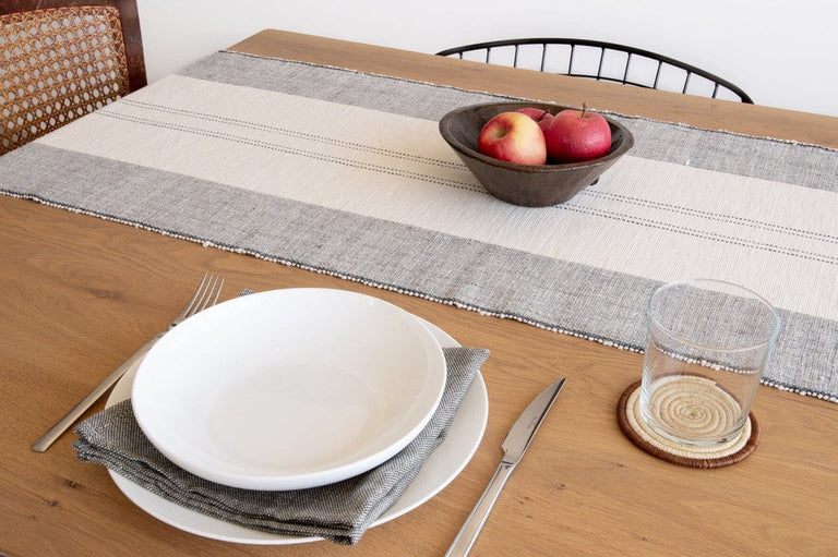 SODO HANDWOVEN ETHIOPIAN COTTON TABLE RUNNER | ENTERTAINING