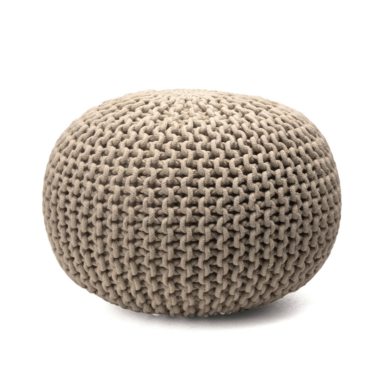 BROUGES COTTON KNIT POUF