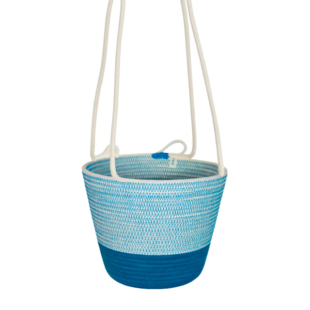 TEAL COTTON HANGING PLANTER (SOUTH AFRICA)