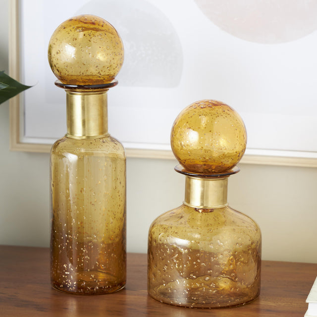 SUNNY OMBRE GLASS ORB TOP JARS | VASES