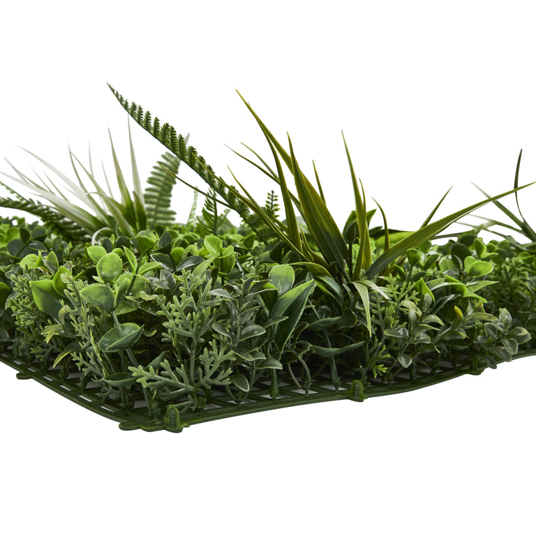 FAUX FOLIAGE WALL 20 INCH SQUARE | FLORA