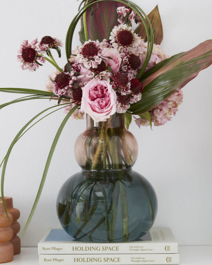 TWILIGHT OMBRE GLASS VASE