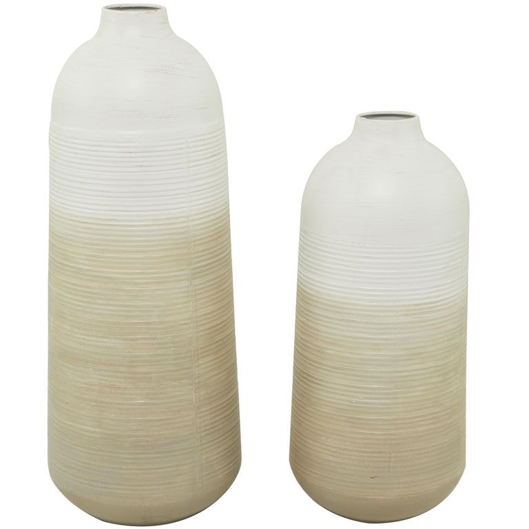 SAND OMBRE METAL VASES | VASES