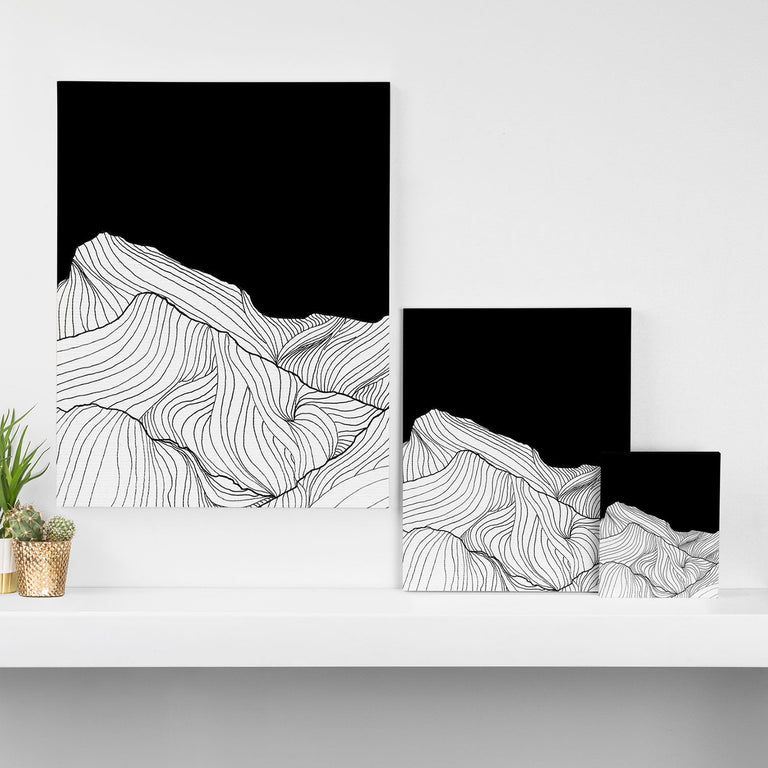 LINES IN THE MOUNTAIN II CANVAS | WALL DECOR