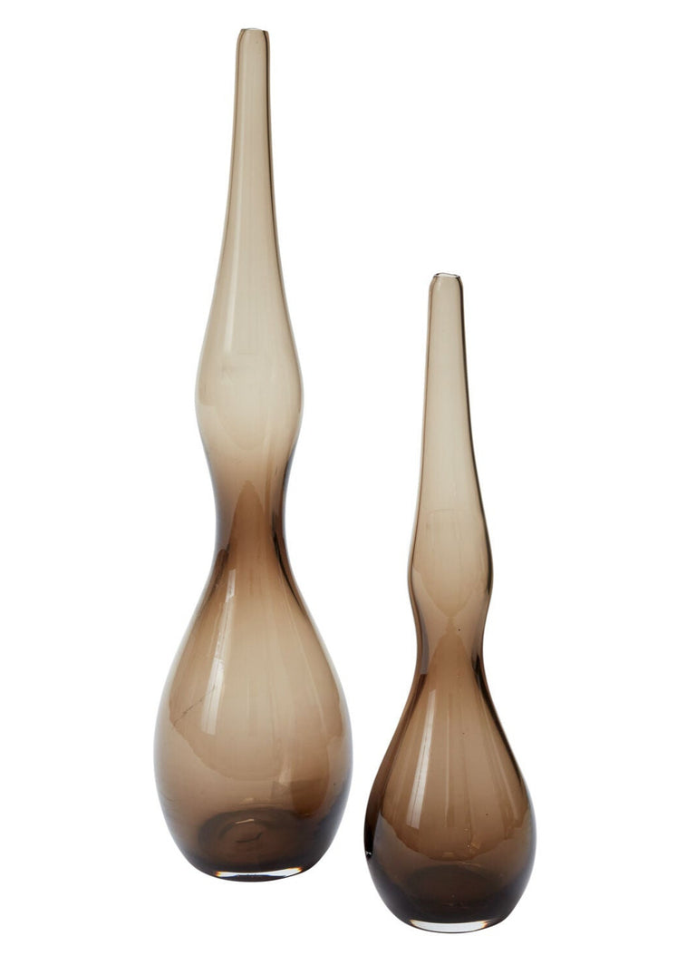 VORAGO SMOKED GLASS VASES