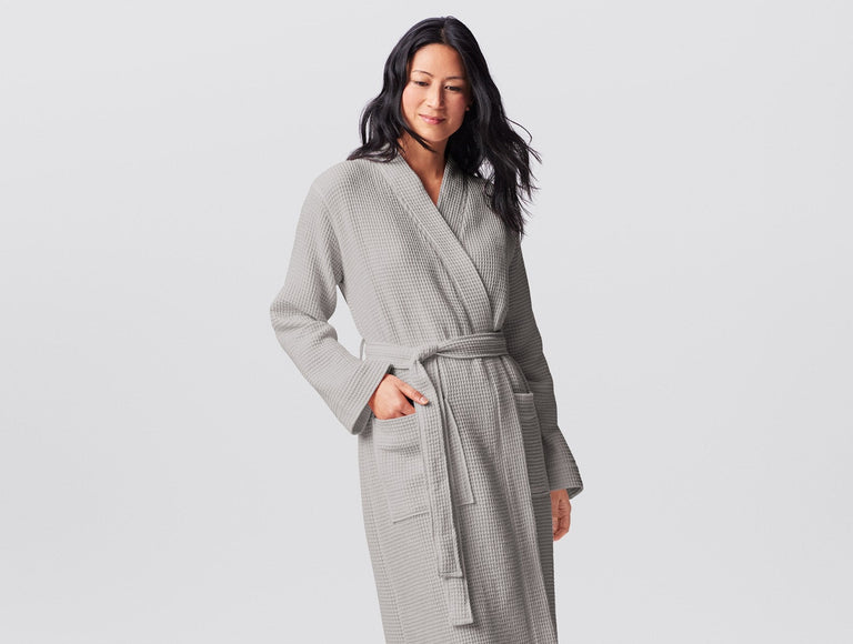 UNISEX ORGANIC WAFFLE ROBE | BATH