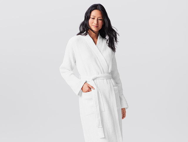 UNISEX ORGANIC WAFFLE ROBE | BATH
