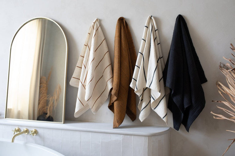 WARI HANDWOVEN ETHIOPIAN COTTON WAFFLE BATH TOWEL | BATH