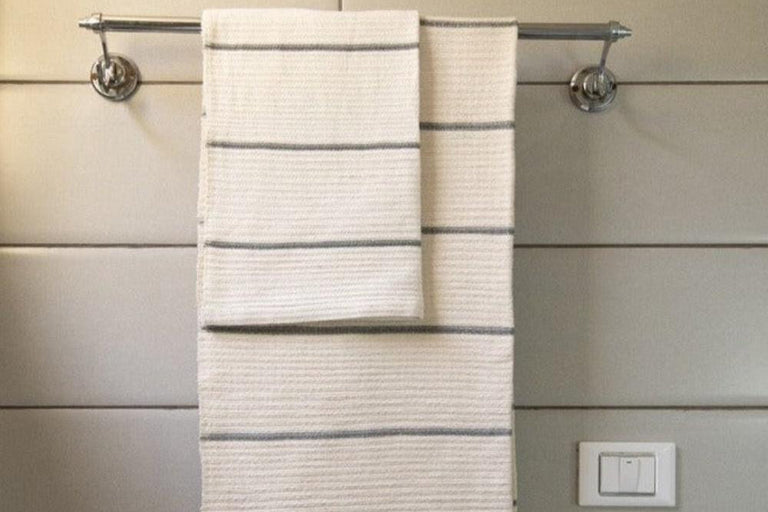 WARI HANDWOVEN ETHIOPIAN COTTON WAFFLE BATH TOWEL | BATH