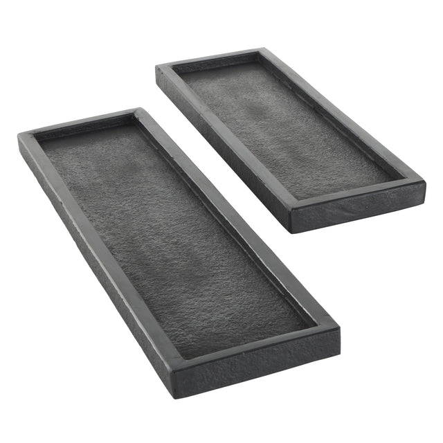 BLACK MARBLE SLIM TRAYS | OBJECTS