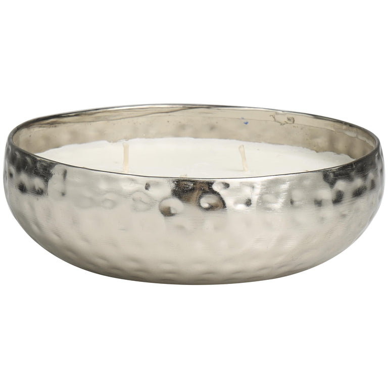 HAMMERED SILVER 3 WICK CANDLE -  WHITE SAGE | OBJECTS