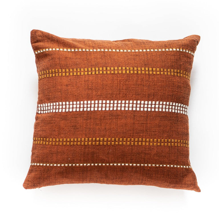 ZENACH HANDWOVEN ETHIOPIAN COTTON THROW PILLOW COVER | PILLOWS