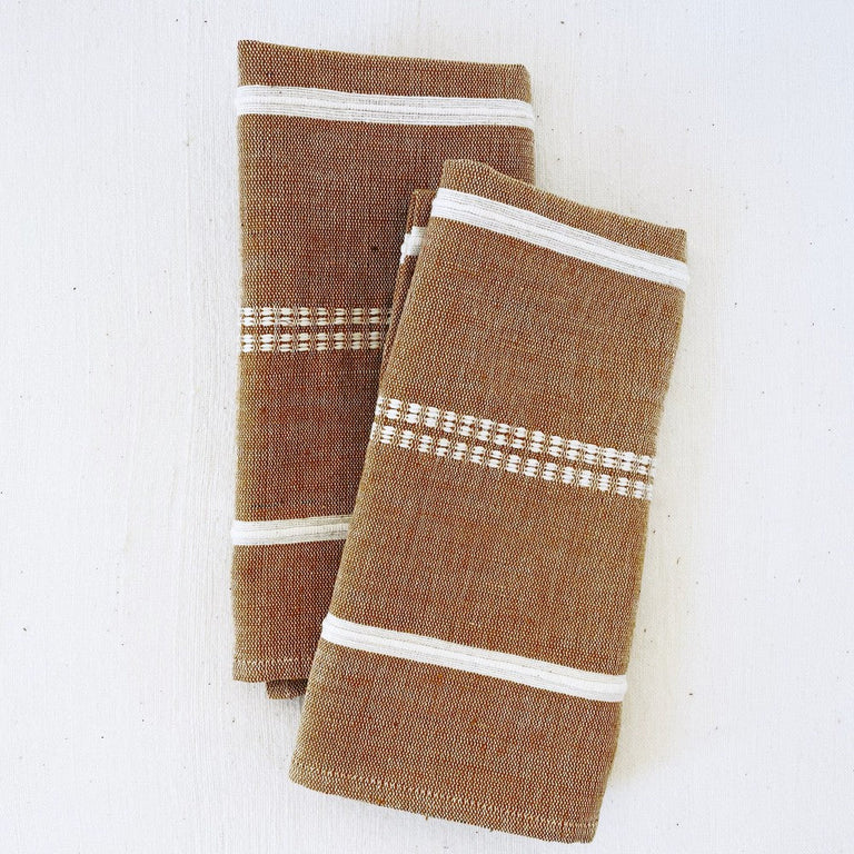 ZENACH HANDWOVEN ETHIOPIAN COTTON NAPKINS | SET OF 2 | ENTERTAINING