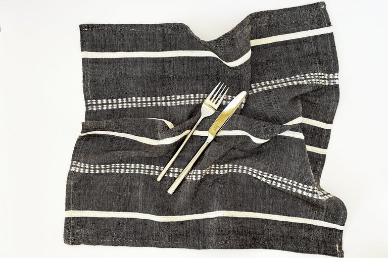 ZENACH HANDWOVEN ETHIOPIAN COTTON NAPKINS | SET OF 2 | ENTERTAINING