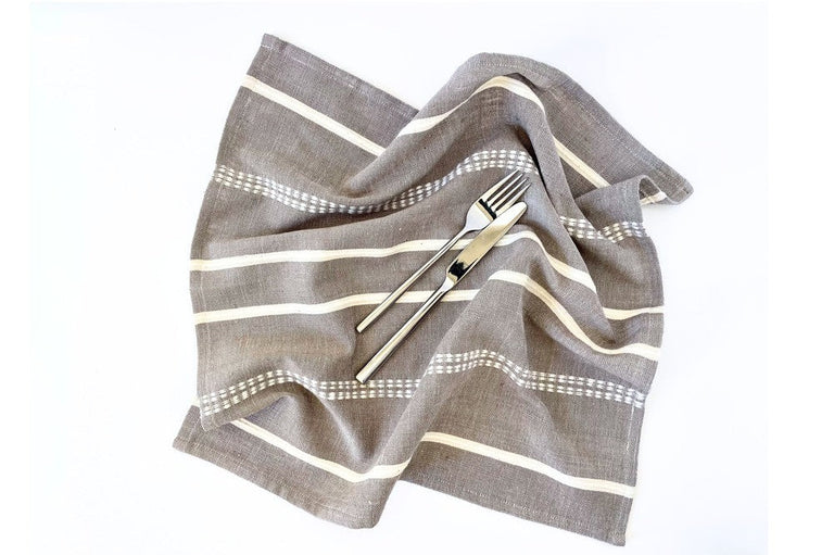 ZENACH HANDWOVEN ETHIOPIAN COTTON NAPKINS | SET OF 2 | ENTERTAINING