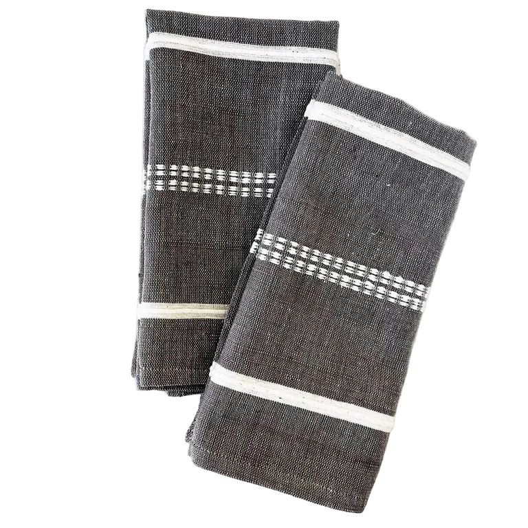ZENACH HANDWOVEN ETHIOPIAN COTTON NAPKINS | SET OF 2 | ENTERTAINING