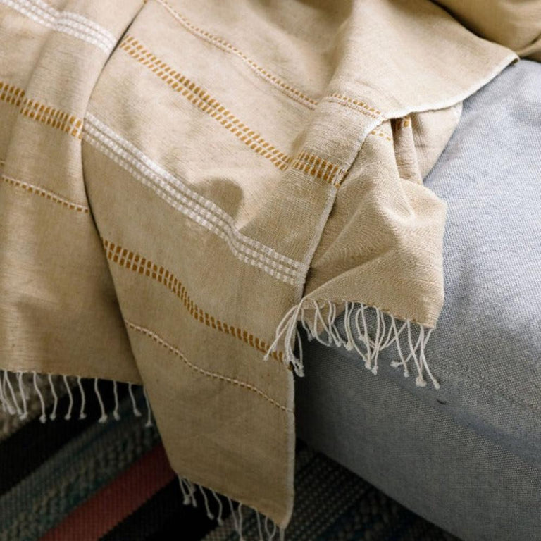 ZENACH HANDWOVEN ETHIOPIAN COTTON THROW BLANKET | THROWS
