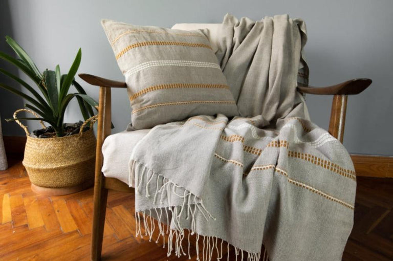 ZENACH HANDWOVEN ETHIOPIAN COTTON THROW BLANKET | THROWS