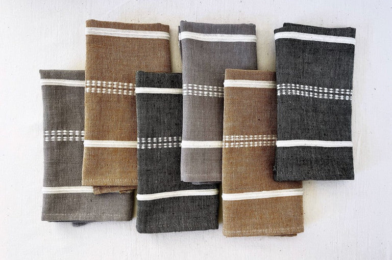 ZENACH HANDWOVEN ETHIOPIAN COTTON NAPKINS | SET OF 2 | ENTERTAINING