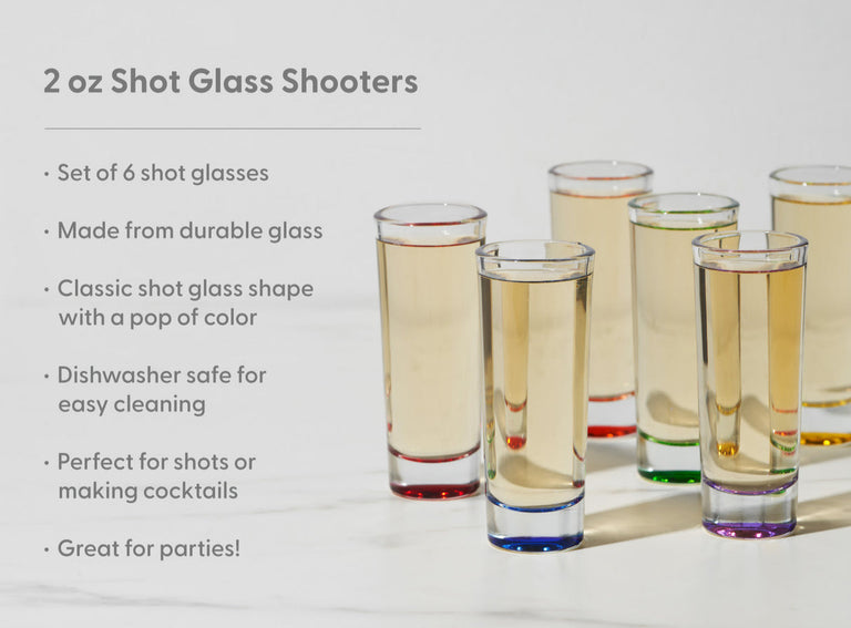 RAINBOW SHOT GLASS SET | COCKTAIL | ENTERTAINING