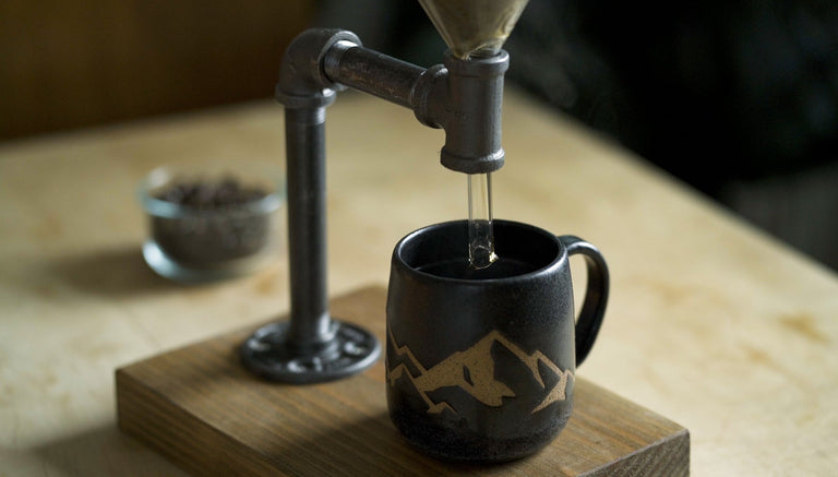 Industrial Pour Over Coffee Maker by Iron Roots Designs | made in Berkeley, CA