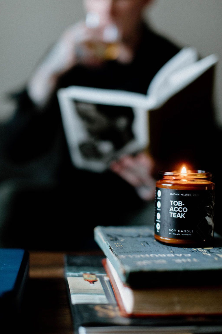 TOBACCO TEAK SOY CANDLE | BODY CARE