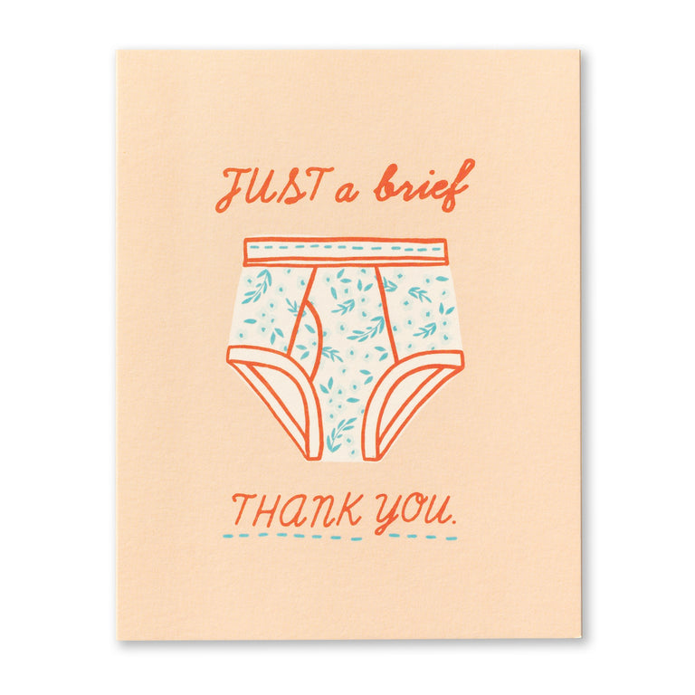 A brief thank you | GREETING CARD - THANK YOU