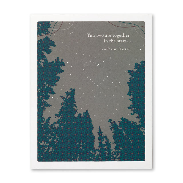 You two are together in the stars | GREETING CARD - WEDDING