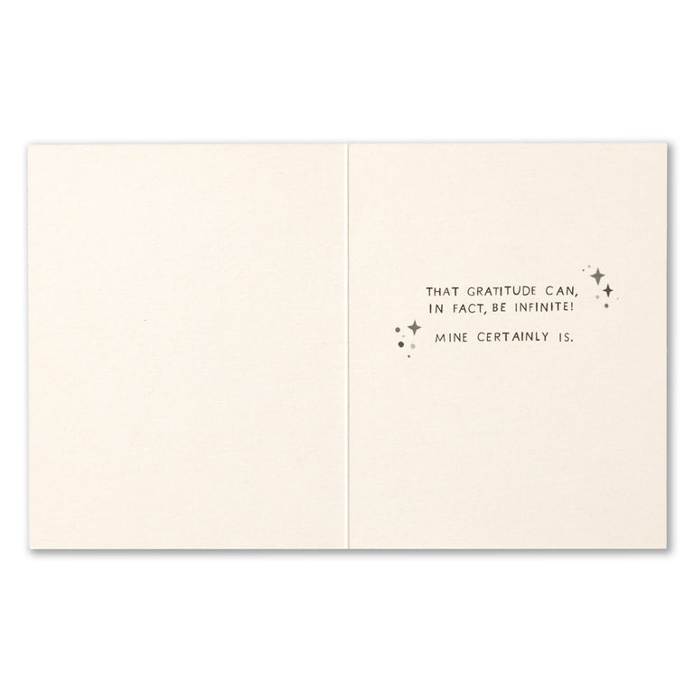 Scientists have just determined | GREETING CARD - THANK YOU