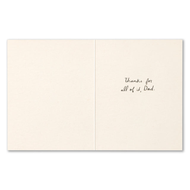 You made me, me. | GREETING CARD - FATHER'S DAY
