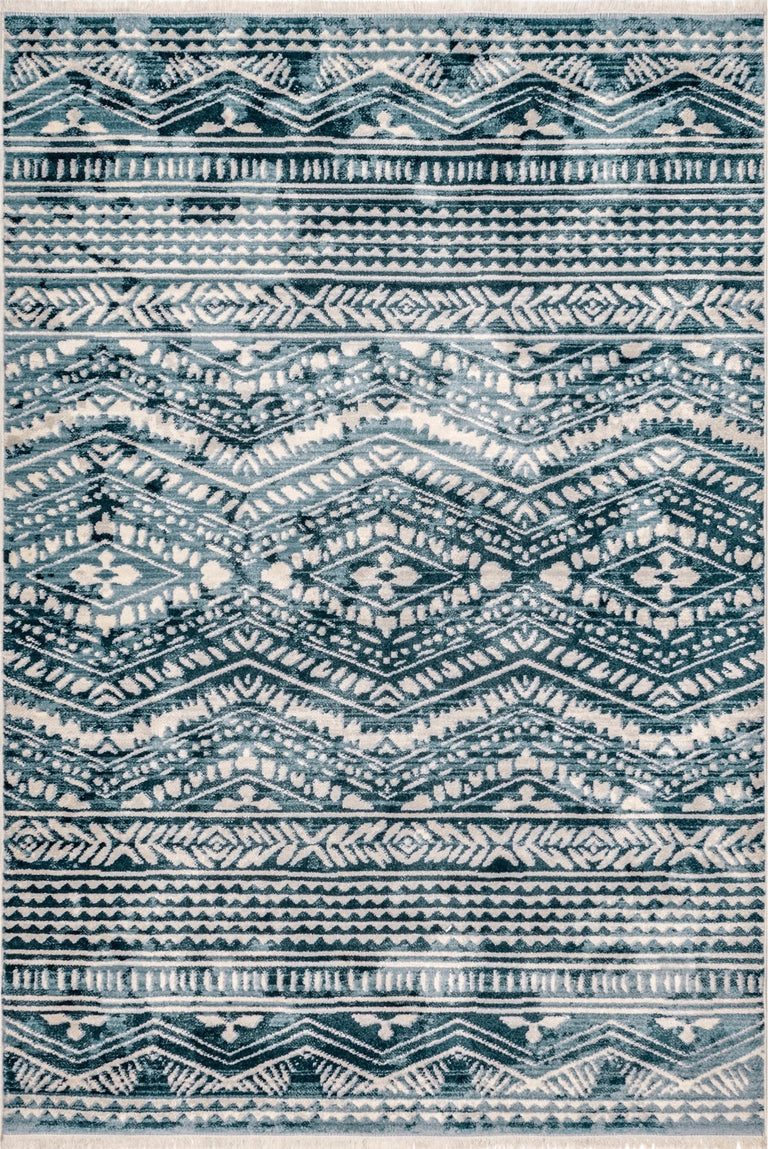 BLUE AZA RELIEF RUG | RUGS
