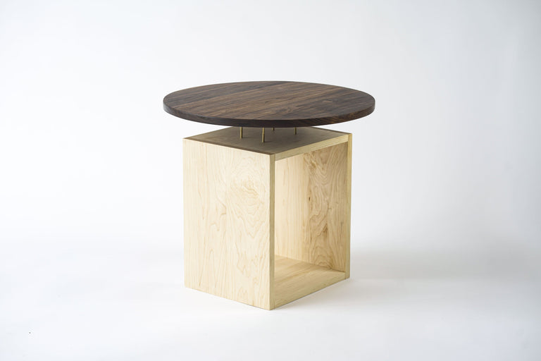 Levitating Circle Side Table by Iron Roots Designs | made in Berkeley, CA