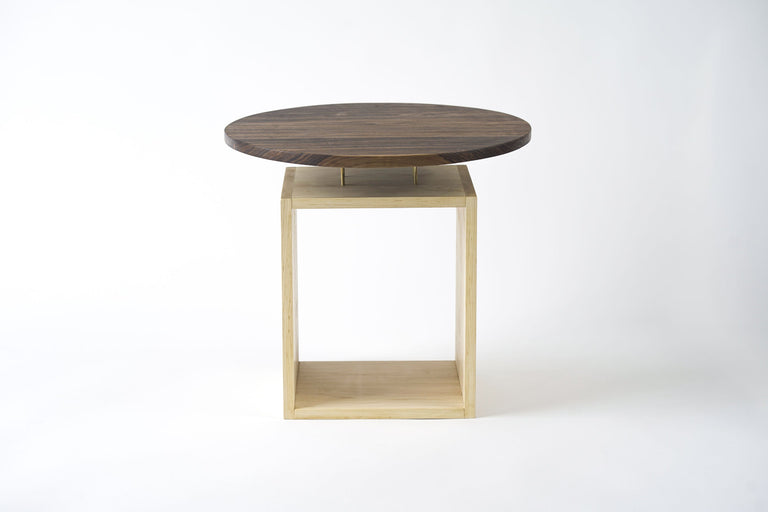 Levitating Circle Side Table by Iron Roots Designs | made in Berkeley, CA