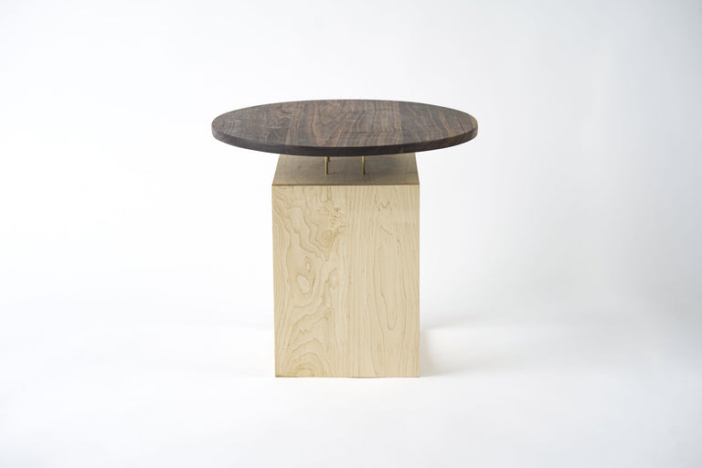 Levitating Circle Side Table by Iron Roots Designs | made in Berkeley, CA