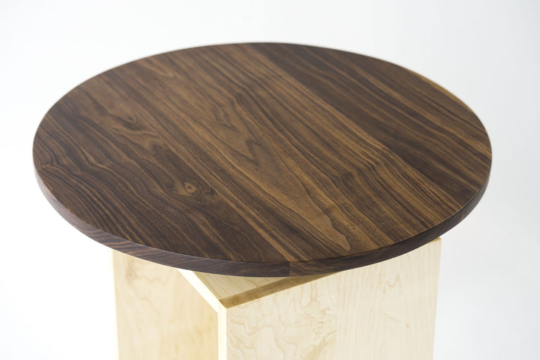 Levitating Circle Side Table by Iron Roots Designs | made in Berkeley, CA