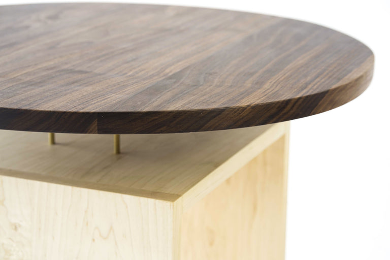 Levitating Circle Side Table by Iron Roots Designs | made in Berkeley, CA