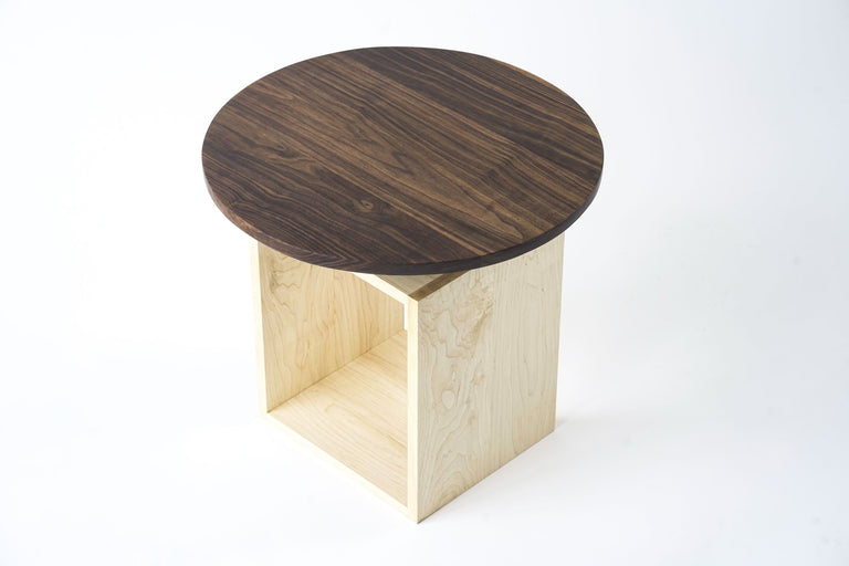 Levitating Circle Side Table by Iron Roots Designs | made in Berkeley, CA