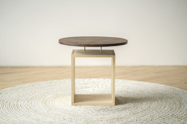 Levitating Circle Side Table by Iron Roots Designs | made in Berkeley, CA