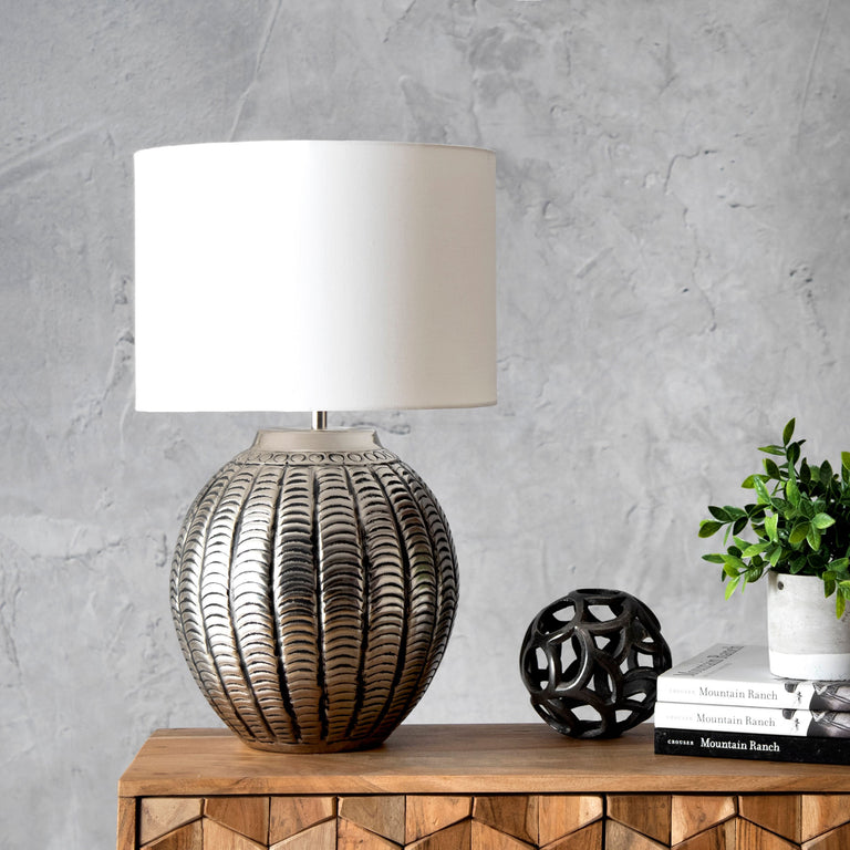 IRON ETCHED TABLE LAMP - 23 | LIGHTING