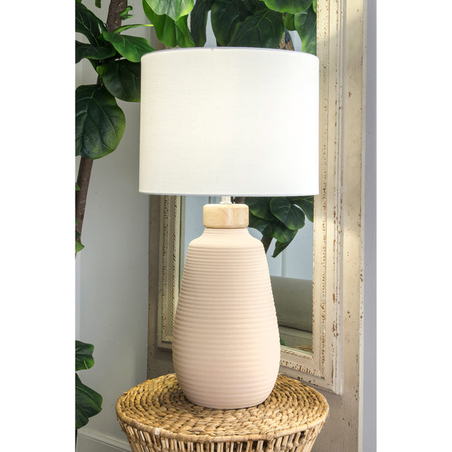 WHITE CERAMIC TABLE LAMP - 31 | LIGHTING